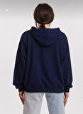 KANGURU CEP DETAYLI OVERSİZE SWEAT- LACİVERT RENK