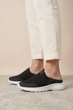 Velton Erkek Esnek Tabanlı Ultra Hafif Ortopedik Medikal Hulluks Topukdikeni Siyah Yürüyüş Terliği