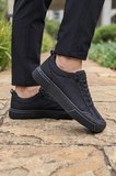 CityComfort – Kömür Kapitone Dokulu Modern Unısex Sneaker