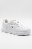 Premium Serisi Beyaz Çizgili Unısex Sneaker – Günlük Spor Ayakkabı