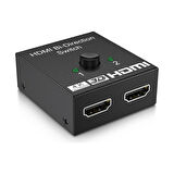 HDMI Switch → 4K 3D Destekli HDMI Switch – 2 Giriş 1 Çıkış veya 1 Giriş 2 Çıkış