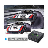 HDMI Switch → 4K 3D Destekli HDMI Switch – 2 Giriş 1 Çıkış veya 1 Giriş 2 Çıkış