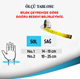 Vizor - Fileli Baş Parmak Destekli El Bilek Ateli CODE 21-F SOL BİLEK