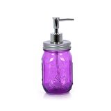 CAM SIVI SABUNLUK,ÇİÇEK DESENLİ PEMBE 8X8X10CM 420ML