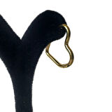 Uretti - Melik 9215 2575 6'lı Gold Renkli Kalpli Küpe 3 Boy 3 Çift Kombin Çoklu Küpe