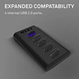NZXT AC-IUSBH-M3 INTERNAL Siyah Usb 2.0 4 Port Hub