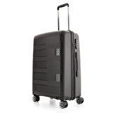 ÇÇS 5236 Polipropilen 3 Lü Valiz Seti Siyah