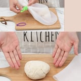 Roichil® Büyük  Hamur Torbası  Silikon Şeffaf Hamur Yoğurma Torbası Ekmek Makarna Mantı  Hamuru Kolay