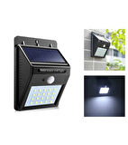 4'lü SET Güneş Enerjili Bahçe Lambası 20 Led 4'lü Paket Bahçe Aplik Bahçe Lambası Bahçe Aydınlatma