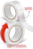 Walker Tape Lace Front Rulo Protez Saç Bandı 1x3(2.5 cm-2,74m)