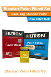 BMW 5 Serisi E60 5.20i Filtron Filtre Bakım Seti 2004-2005 Hava+Yağ+Standart Polen