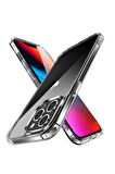 Apple iPhone 14 Pro Max Kılıf Lüx Şeffaf Yumuşak Kenarlı Ultra Koruma