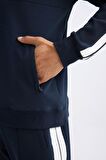 DeFacto Lacivert DeFactoFit Standart Fit Dik Yaka Yarım Fermuarlı Sporcu Sweatshirt D1953AX24AUNV146