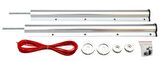 Cam Balkon Ve Pvc Uyumlu Alüminyum Balkon Çamaşır Kurutma Askısı Eloksal