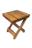 Ahşap Katlanır Tabure 1 Adet 30 cm x 36 xm