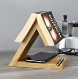 Kitap Sayfası Tutucu Standı, Ahşap Üçgen Ayraç, Masa Üstü Kitap Okuma Desteği Kitap Standı,