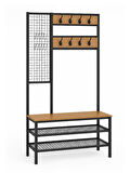 Metal Portmanto, Elbise Askılığı, Vestiyer, Ayakkabılık, Siyah, Tel Askılık