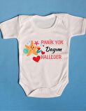 Panik Yok Dayım Halleder Yazılı Pamuklu Bebek Zıbını