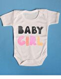 Pamuklu Bebek Zıbını Baby Girl Yazılı