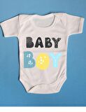 Pamuklu Bebek Zıbını Baby Boy Yazılı