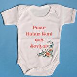 Pamuklu Bebek Zıbını Pınar Halam  Beni Seviyor Yazılı