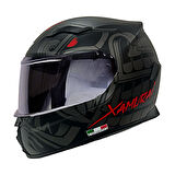 Sway Kapalı Kask Sw 820 Xamuraı Gri Kırmızı
