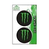 Gogo Damla Sticker 2'li 5X5cm Mnstr