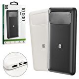 Powerbank 10000 Mah 2xusb Mıcro Type-C Girişli Escom P-27