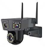 O-KAM 3016 Wifi 6Mp Ptz 3Mp+3Mp 3lü Siyah Kasa