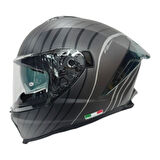 Sway Kapalı Kask Sw 865 Space Siyah Beyaz