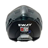 Sway Kapalı Kask Sw 865 Space Siyah Beyaz