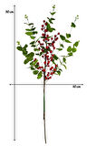 Yapay Çiçek Kokina Ve Yeşil Okaliptus 90cm Uzun Dal Eucalyptus