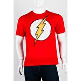 Flash Sembol Unisex Pamuklu Regular Fit Tişört X-Large