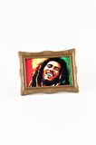Jamaika Bob Marley Ayaklı Çerçeveli Magnet