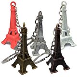Paris Eyfel Kulesi Renkli 3D Metal Anahtarlık 5 Adet