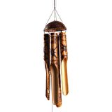 Feng Shui Coconat Bambu Rüzgar Çanı 45 cm Orta Boy