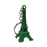 Paris Eyfel Kulesi 3D Metal Anahtarlık Yeşil