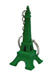 Paris Eyfel Kulesi 3D Metal Anahtarlık Yeşil