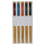 Çin Bambu Chopsticks Desenli 5 Adet