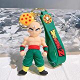 Anime Dragon Ball Z Ejderha Topu Tien Shinhan 3D Silikon Anahtarlık