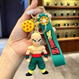 Anime Dragon Ball Z Ejderha Topu Tien Shinhan 3D Silikon Anahtarlık