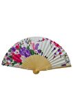 Japon Bambu Kumaş Yelpaze Çanta Boy Stant Hediyeli No.35