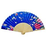 Japon Bambu Kumaş Yelpaze Çanta Boy Stant Hediyeli No.40