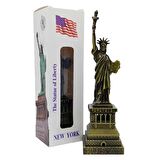 Vintage Metal USA Özgürlük Heykeli Biblo Antik Bronz 18 cm