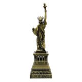 Vintage Metal USA Özgürlük Heykeli Biblo Antik Bronz 18 cm