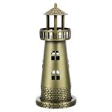 Vintage Metal Deniz Feneri Biblo Antik Bronz 18 cm