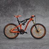 Metal Alaşım 1:8 Die Cast Model Dağ Bisikleti Down Hill Turuncu