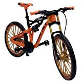 Metal Alaşım 1:8 Die Cast Model Dağ Bisikleti Down Hill Turuncu