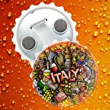 İtalya Temalı Magnet Kapak Açacak