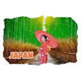 Japonya Temalı Fresco Magnet